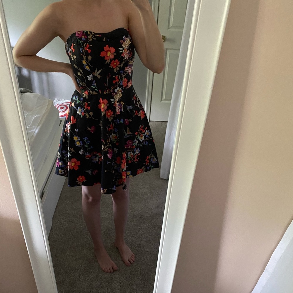Express floral cocktail dress